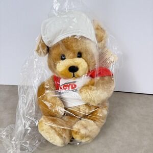 Vintage 1986 Trudy Sweetie Bear Plush Lloyd Home Building Centers Hat